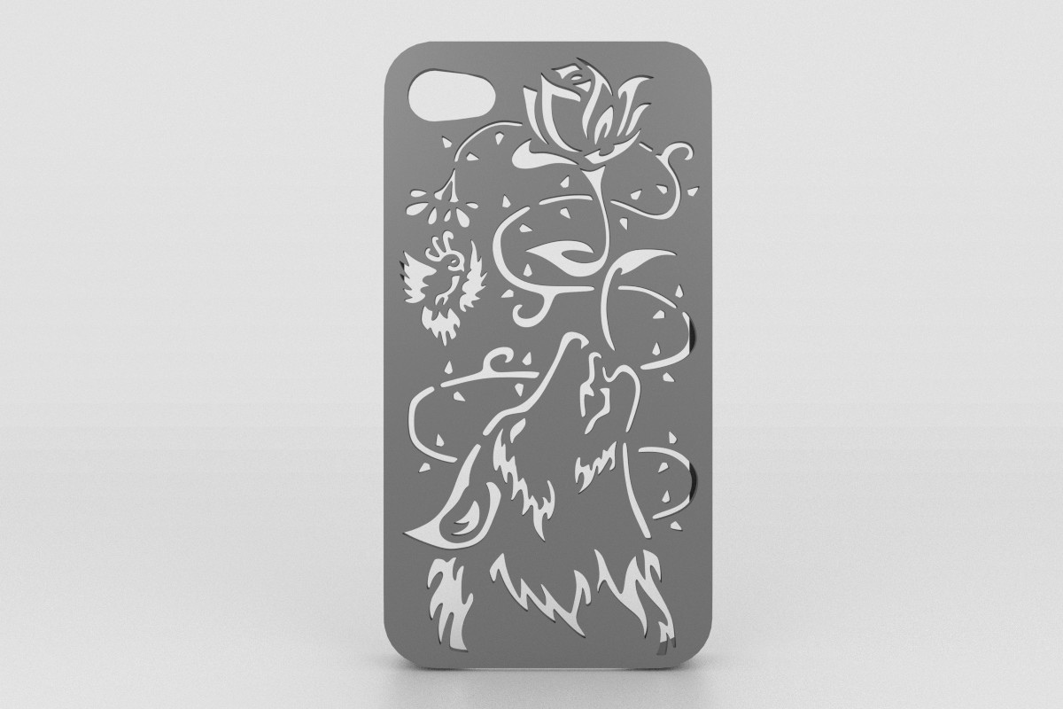 STL file Howling Wolf Iphone Case 6 6s・3D printable model to download・Cults